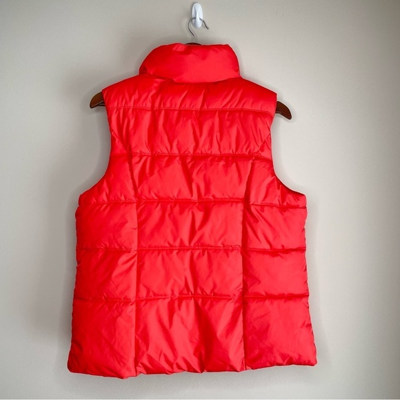 Old Navy  Easy Puffer Vest Fleece Lined Briquette Orange Large - Picture 6 of 8